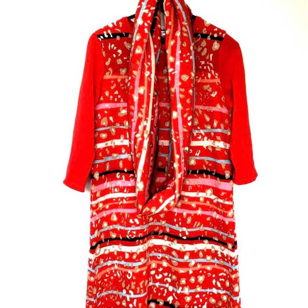 LEONARD Knit Dress and Scarf (Stole) 2-Piece Set - image 1