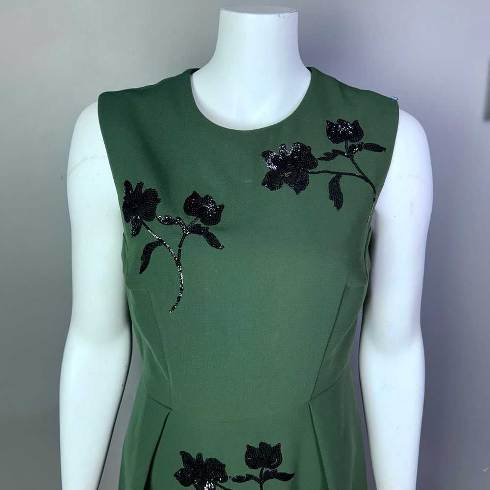 SportMax by Max Mara dress size 12 green floral s… - image 2