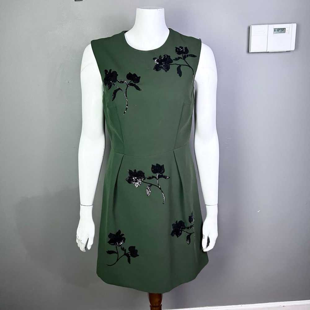 SportMax by Max Mara dress size 12 green floral s… - image 3