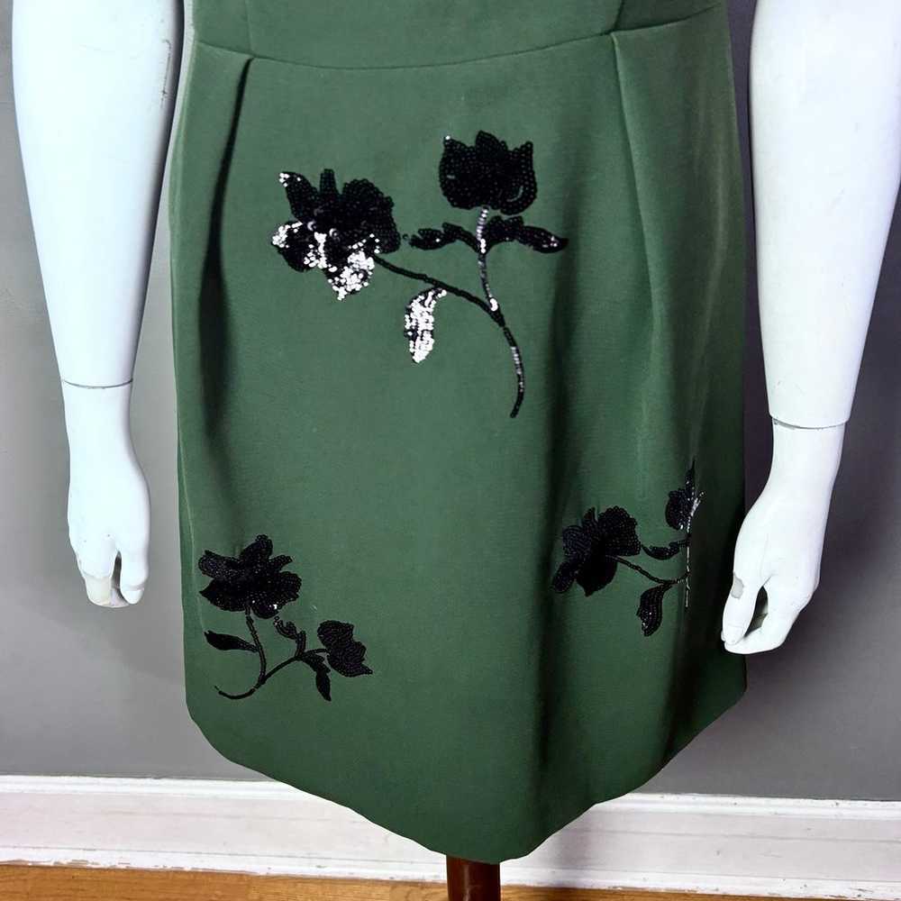 SportMax by Max Mara dress size 12 green floral s… - image 4