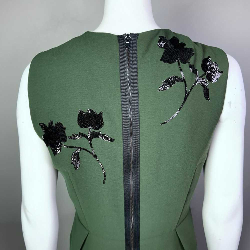 SportMax by Max Mara dress size 12 green floral s… - image 7