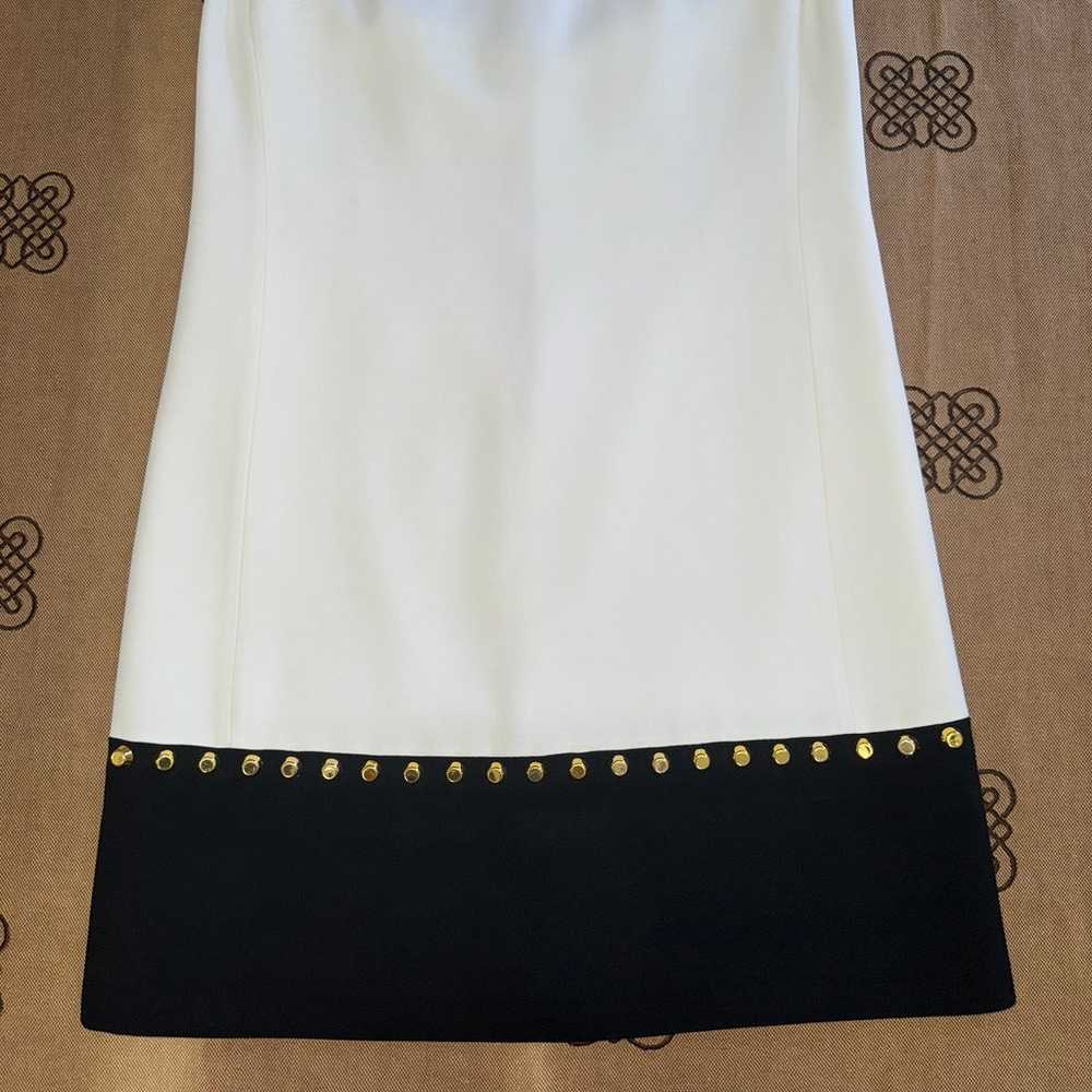 Michael Kors Black White & Tan Gold Stud Dress Si… - image 3