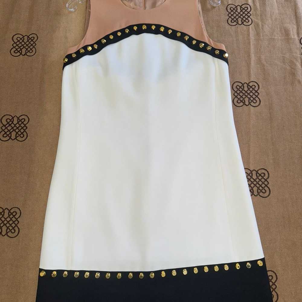 Michael Kors Black White & Tan Gold Stud Dress Si… - image 4