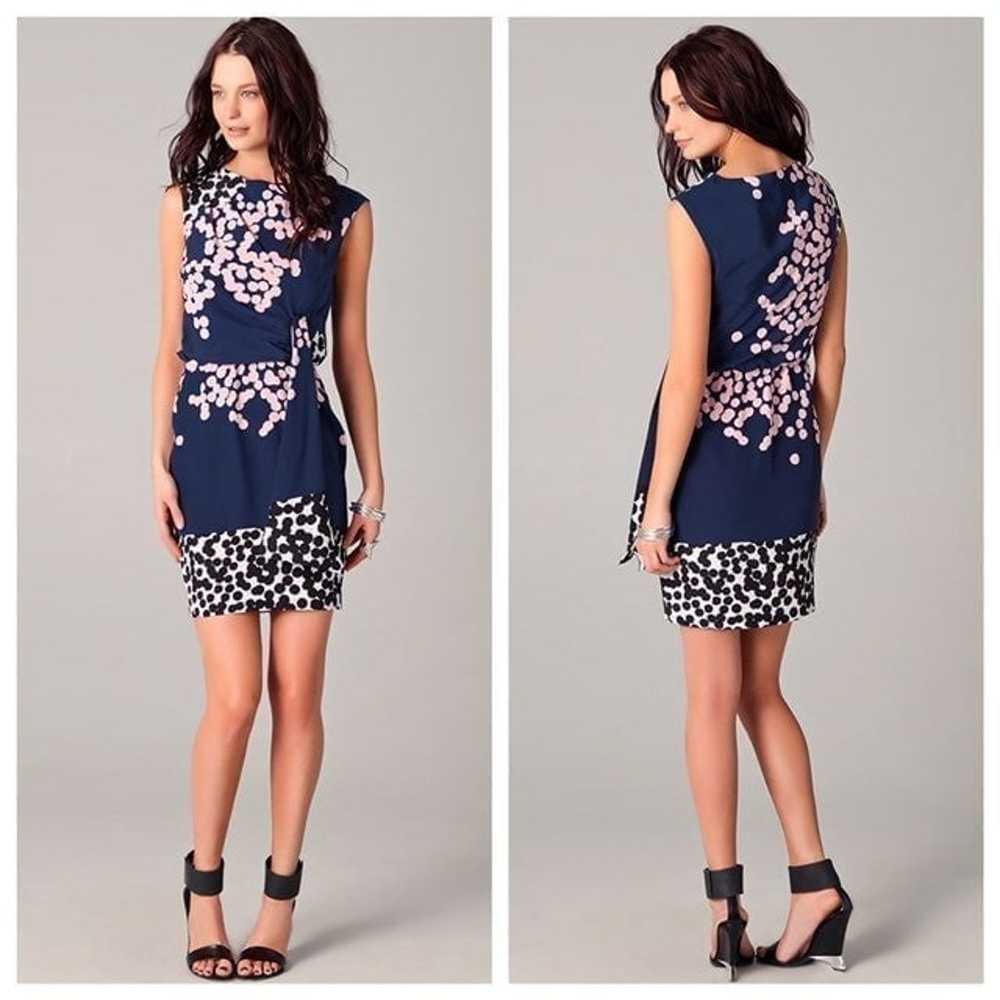 DVF Tamara Silk Dress Falling Dots - image 1