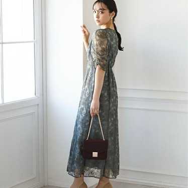 AIMER Embroidered Tulle Piping Dress - image 1