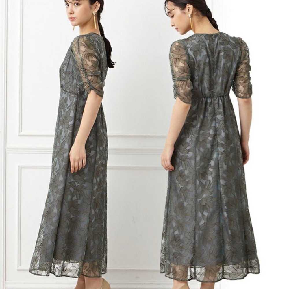 AIMER Embroidered Tulle Piping Dress - image 2