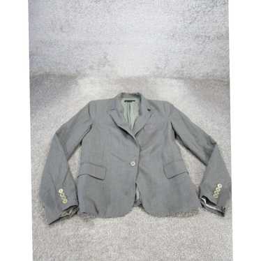 Theory Luxurious Gray Virgin Wool FourButton Full… - image 1