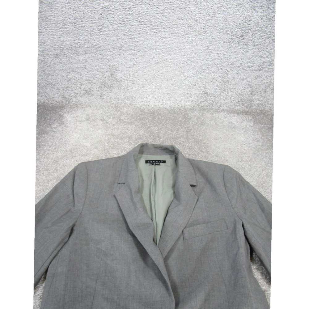 Theory Luxurious Gray Virgin Wool FourButton Full… - image 2