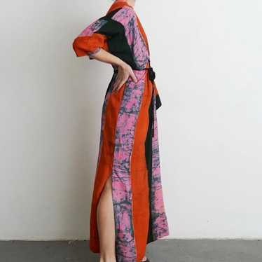 osei duro letsa wrap dress in carmine size S - image 1