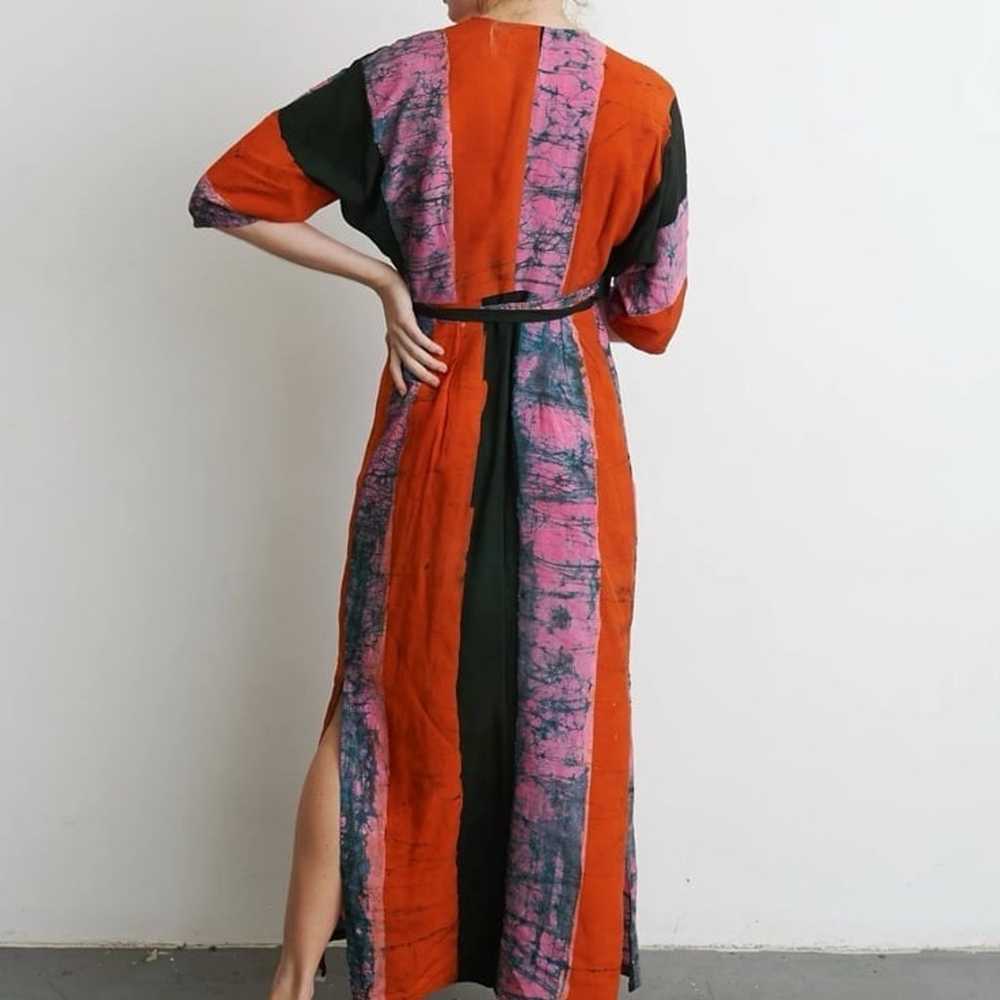 osei duro letsa wrap dress in carmine size S - image 3