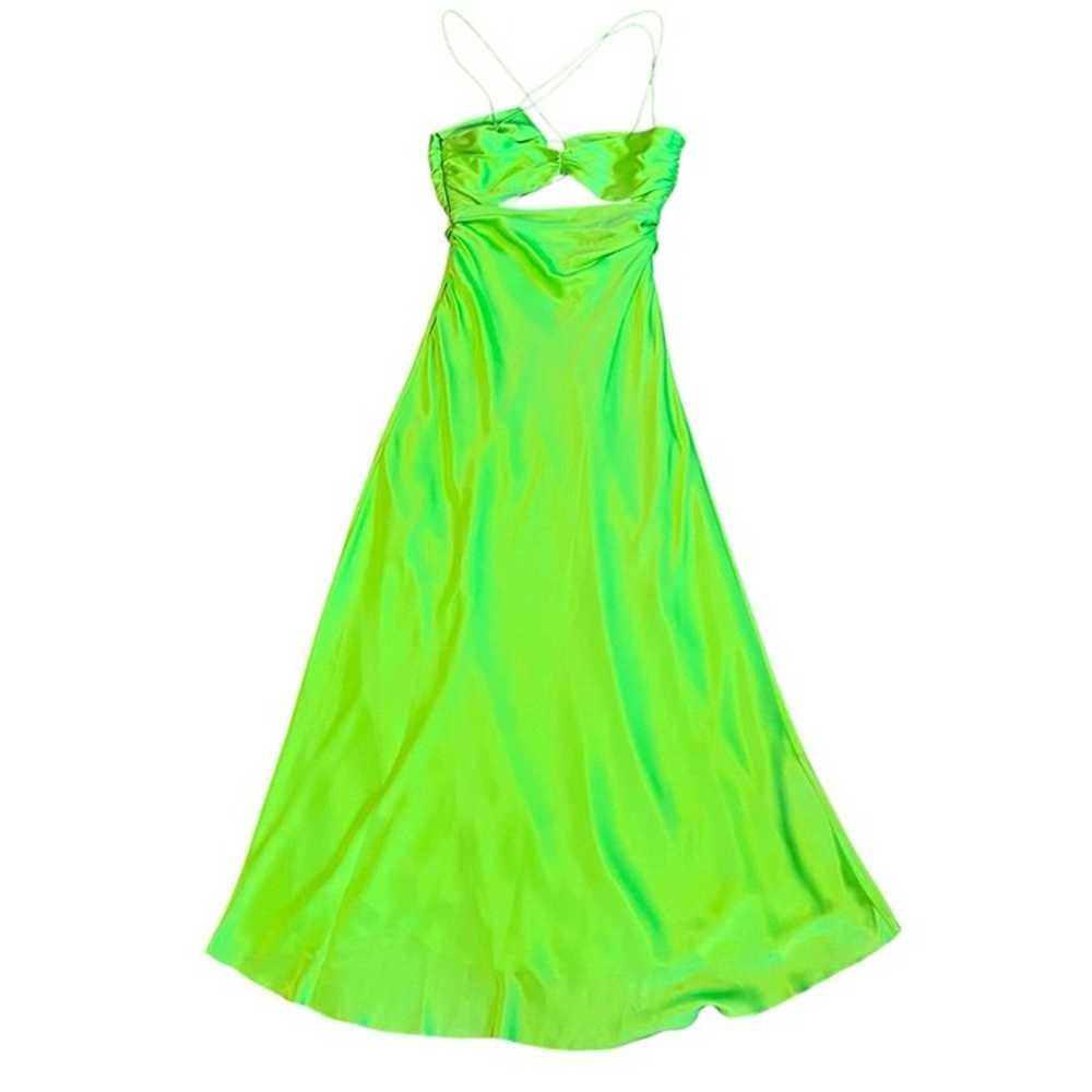 THE SEI Strappy Floor Length Dress in Lime Size S… - image 12