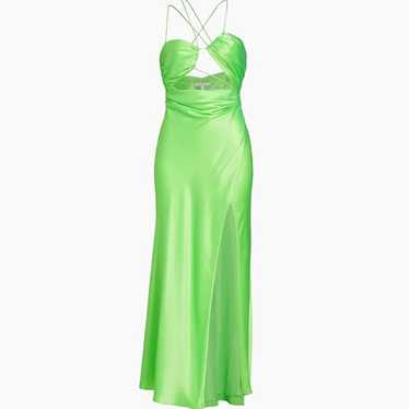 THE SEI Strappy Floor Length Dress in Lime Size S… - image 1