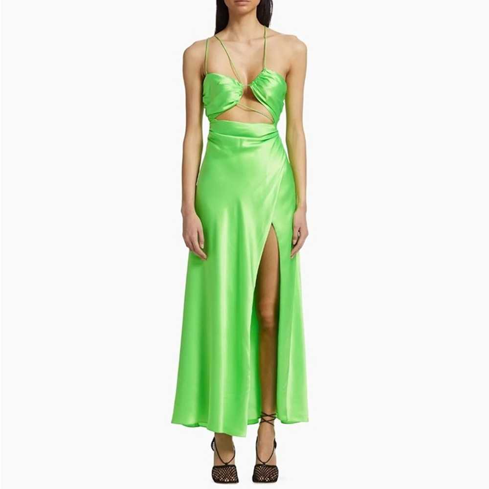 THE SEI Strappy Floor Length Dress in Lime Size S… - image 2