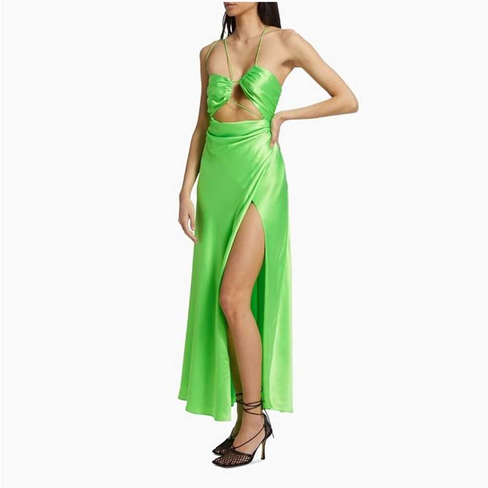 THE SEI Strappy Floor Length Dress in Lime Size S… - image 3