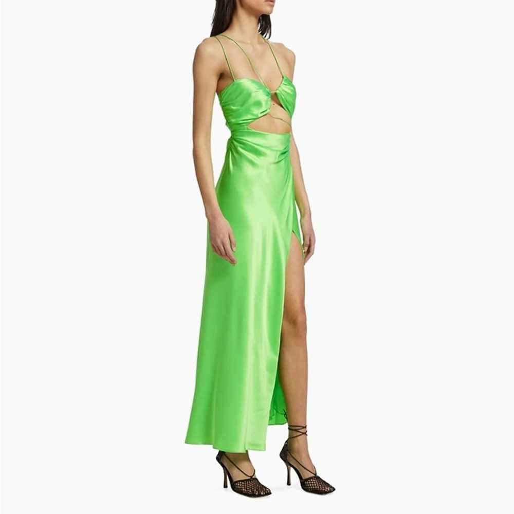 THE SEI Strappy Floor Length Dress in Lime Size S… - image 4