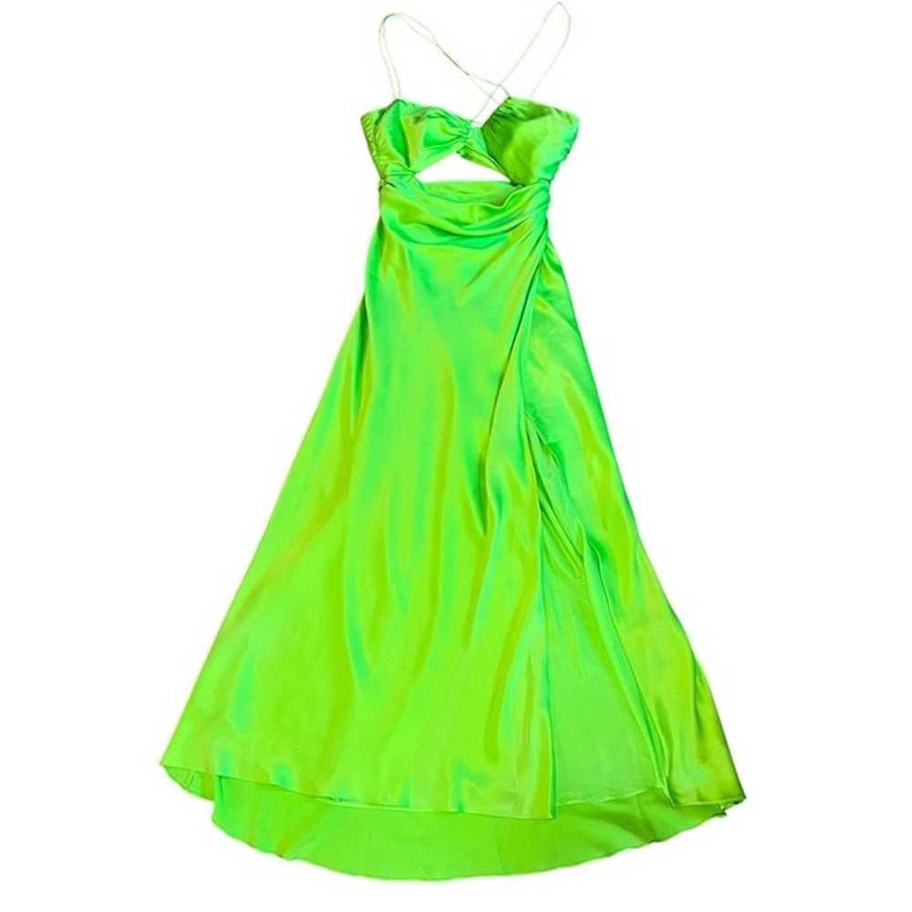 THE SEI Strappy Floor Length Dress in Lime Size S… - image 5