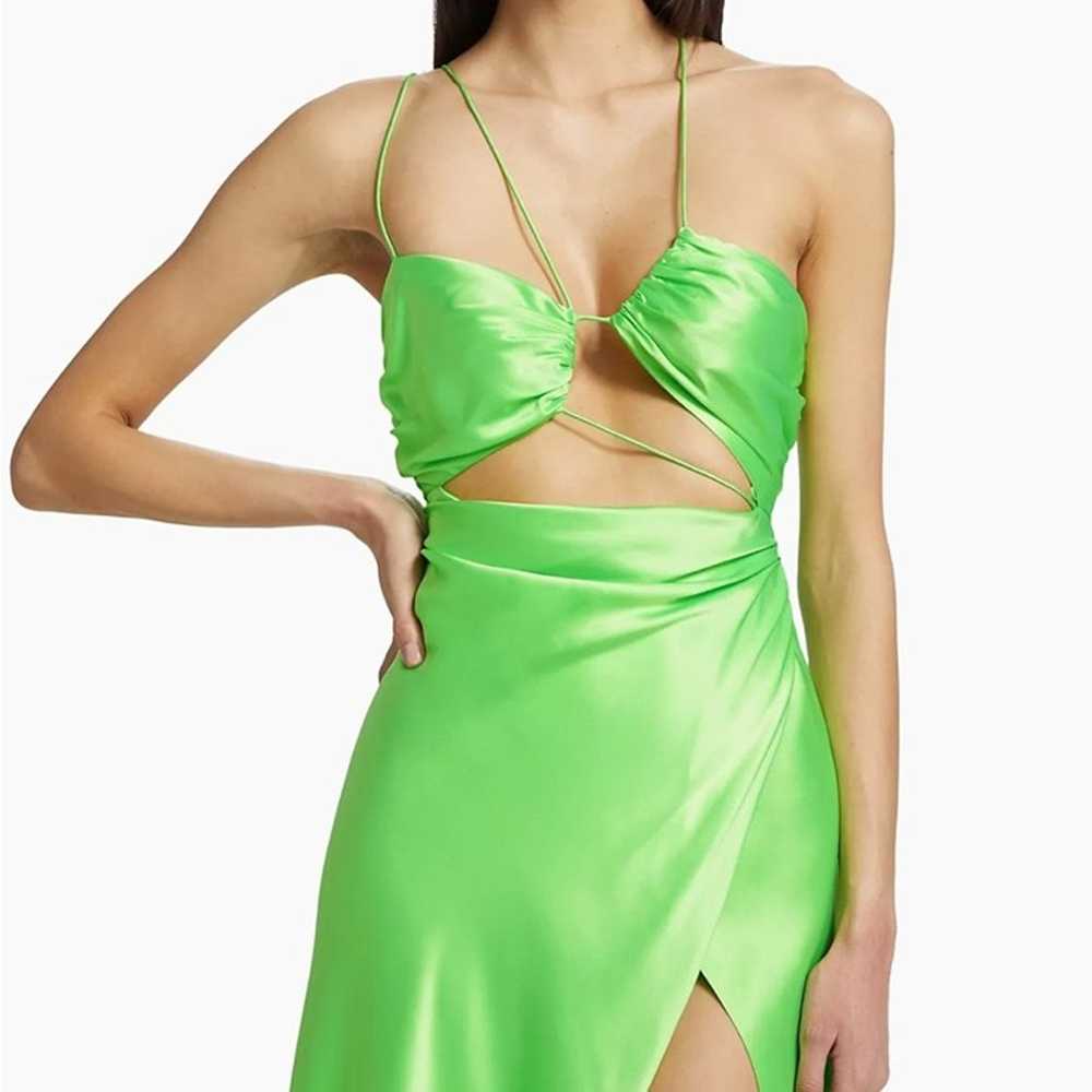 THE SEI Strappy Floor Length Dress in Lime Size S… - image 6