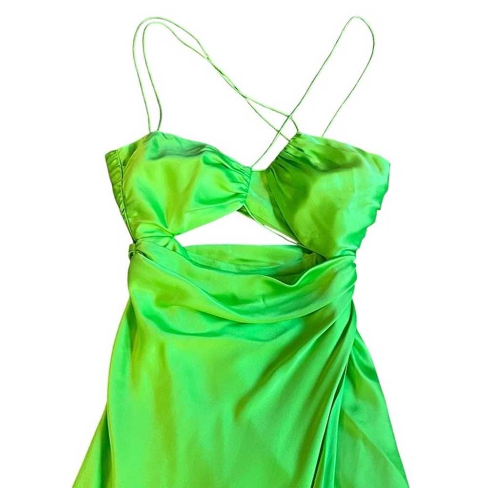 THE SEI Strappy Floor Length Dress in Lime Size S… - image 7