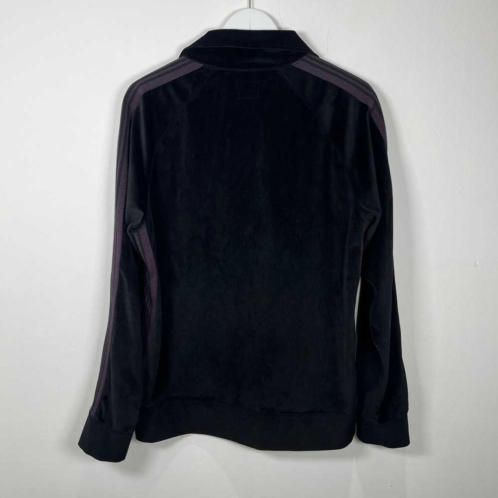 Needles Needles Black/Purple Velour Track Jacket … - image 2