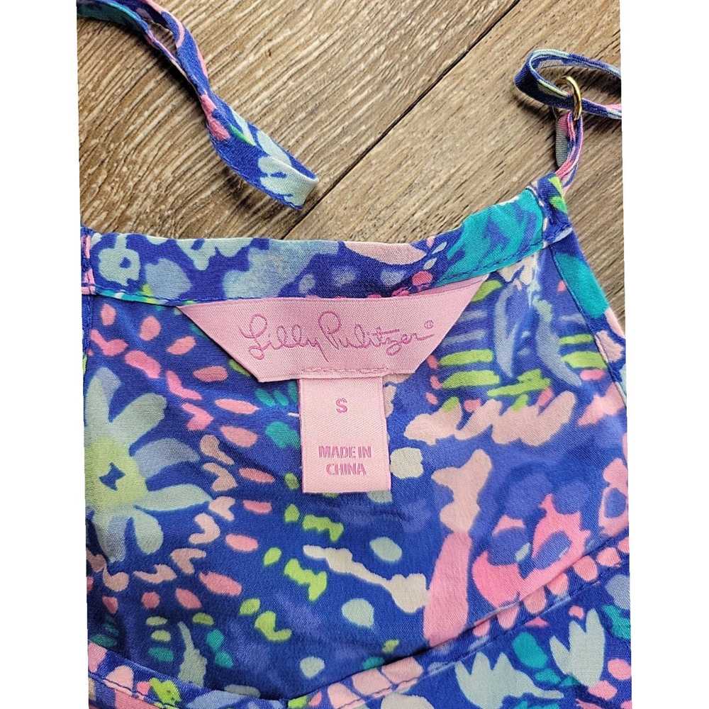 Lilly Pulitzer Silk Racerback Tank Top in Multico… - image 4