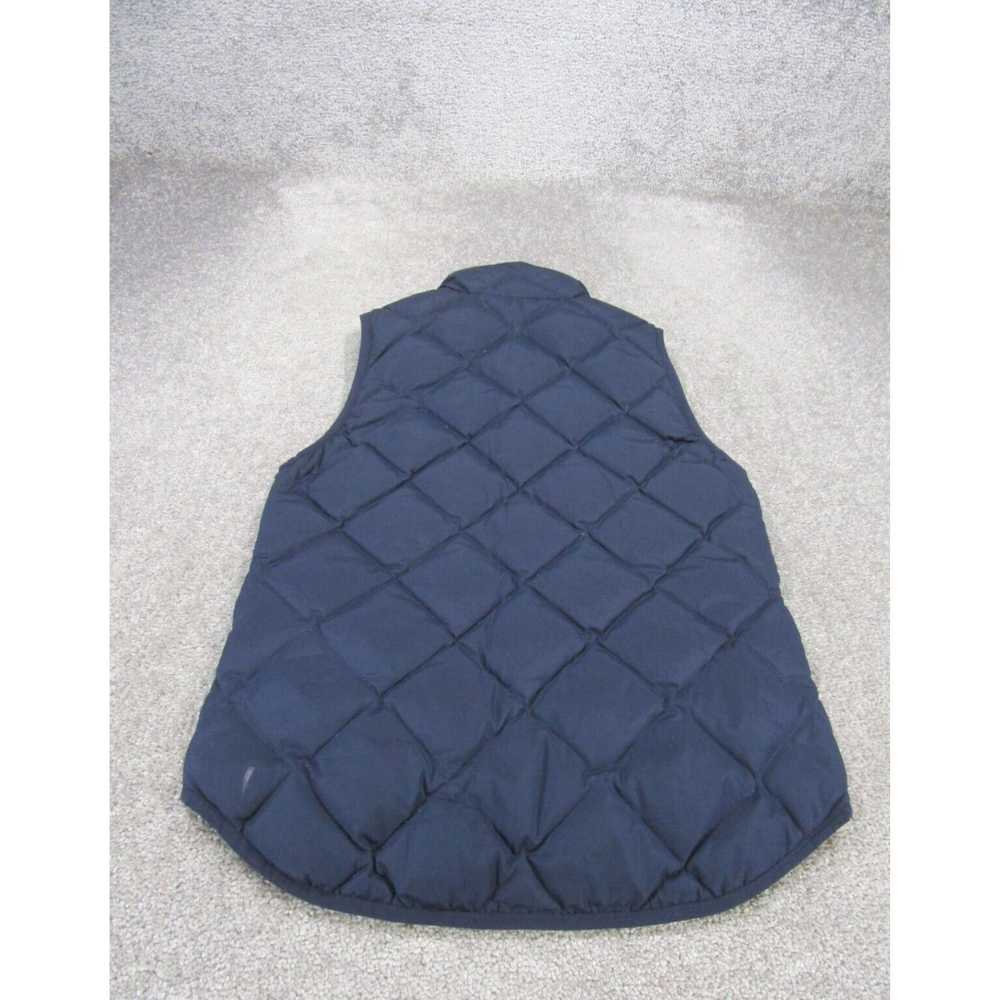 J.Crew Navy Blue Softshell Quilted Mock Neck Vest… - image 3