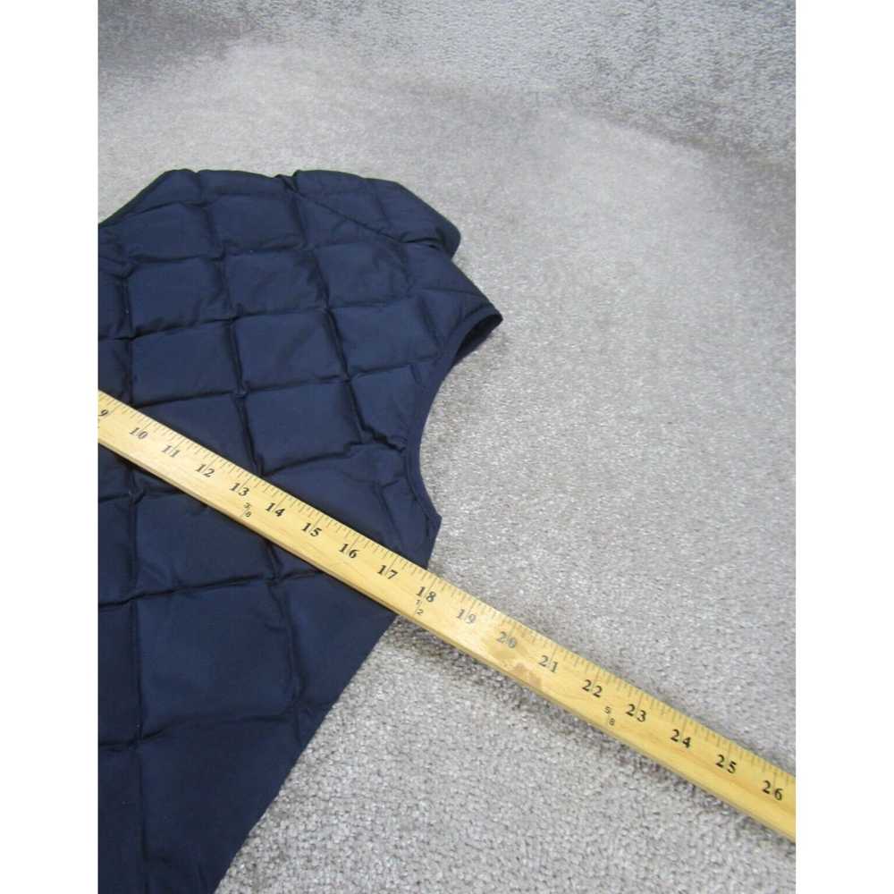 J.Crew Navy Blue Softshell Quilted Mock Neck Vest… - image 6