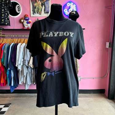 90s PLAY BOY プレイボーイ　Tシャツ　ラグラン　y2k ピンク Y2k playboy tee - Gem