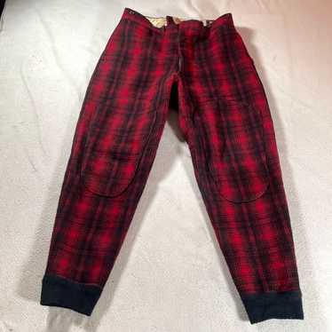 Vintage authentic buffalo plaid wool 34 inch wais… - image 1