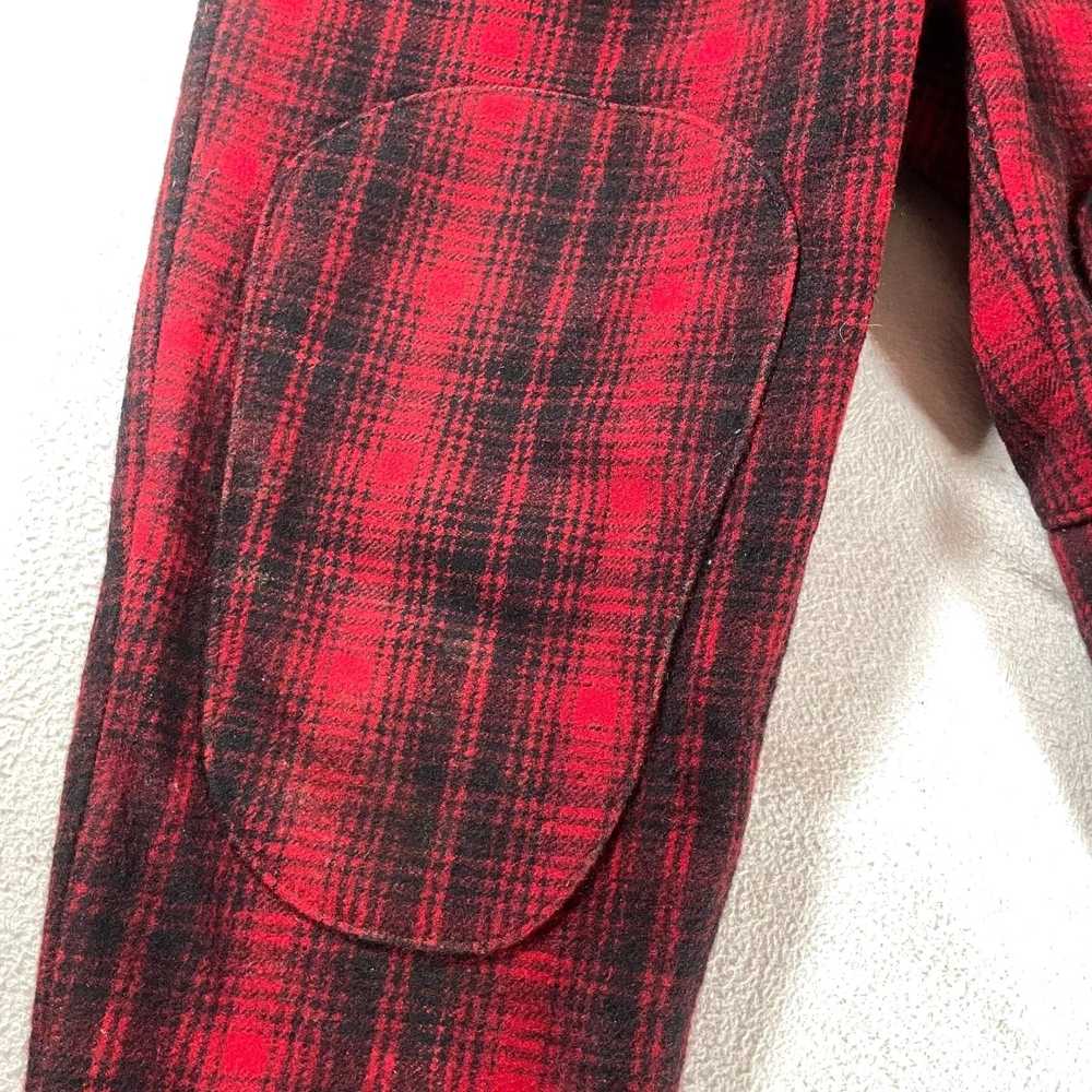 Vintage authentic buffalo plaid wool 34 inch wais… - image 3