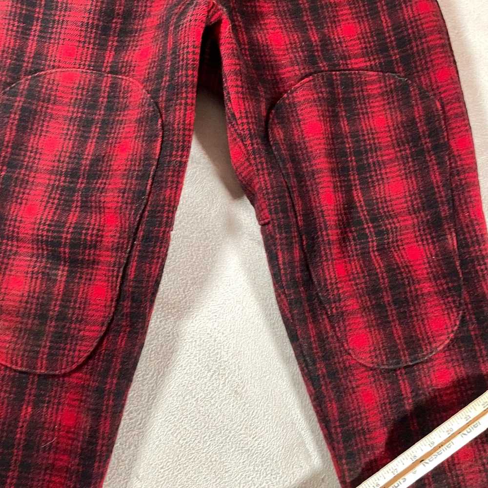 Vintage authentic buffalo plaid wool 34 inch wais… - image 4