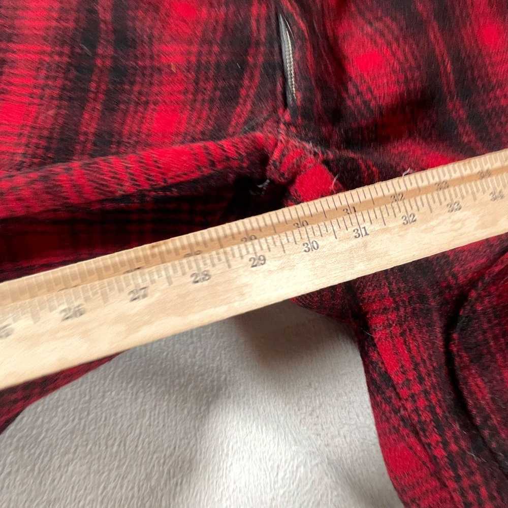 Vintage authentic buffalo plaid wool 34 inch wais… - image 6