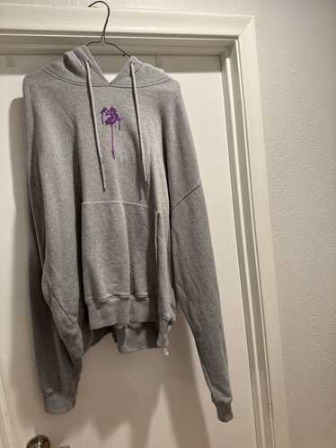 Off-White Grey Off-White Spray Paint Hoodie Size X