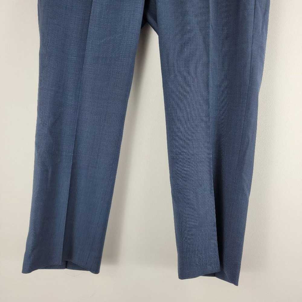 Incotex incotex inside ivory 100% wool pants blue… - image 3