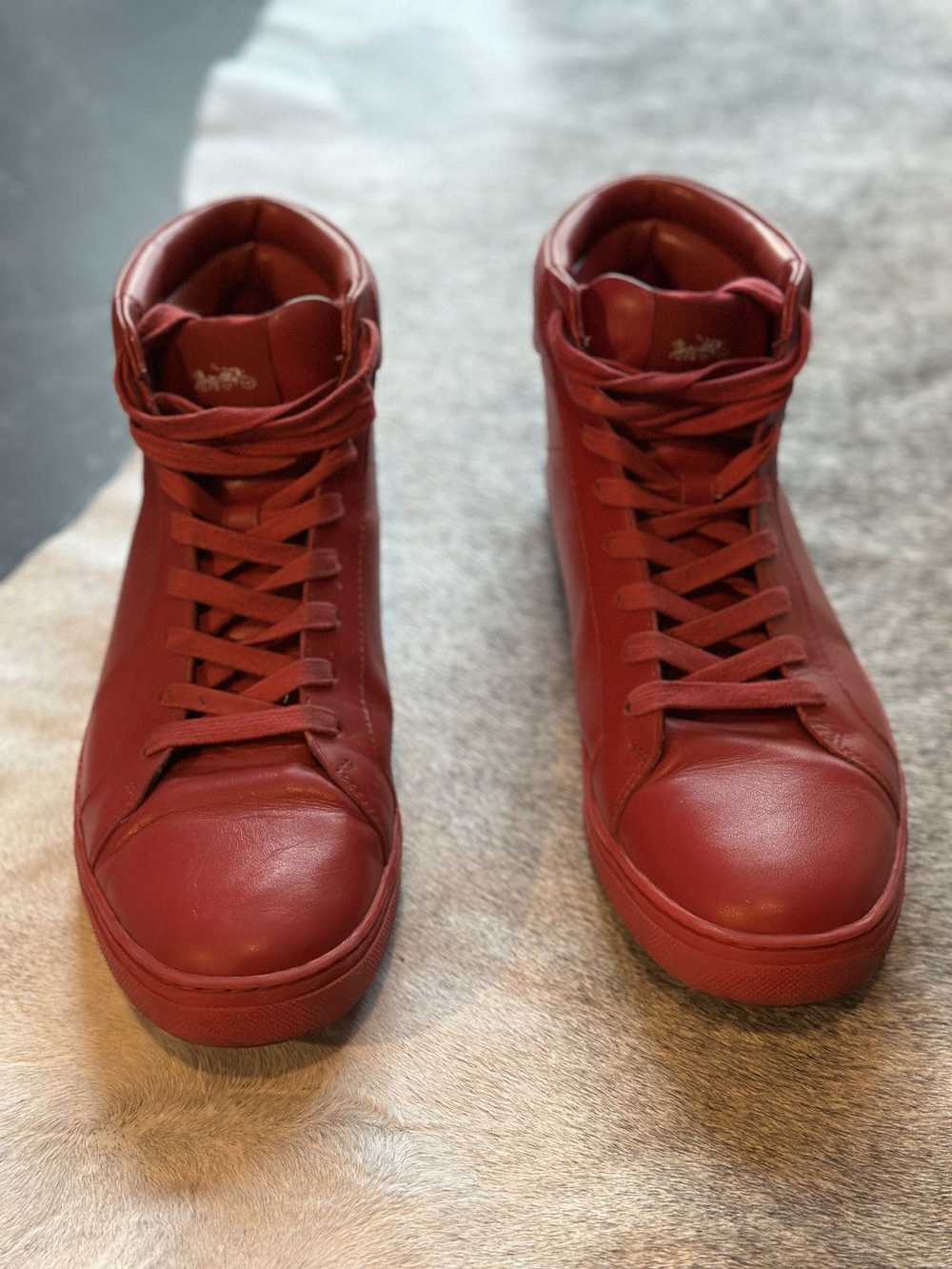 Coach Coach High Top Leather Sneakers - image 2