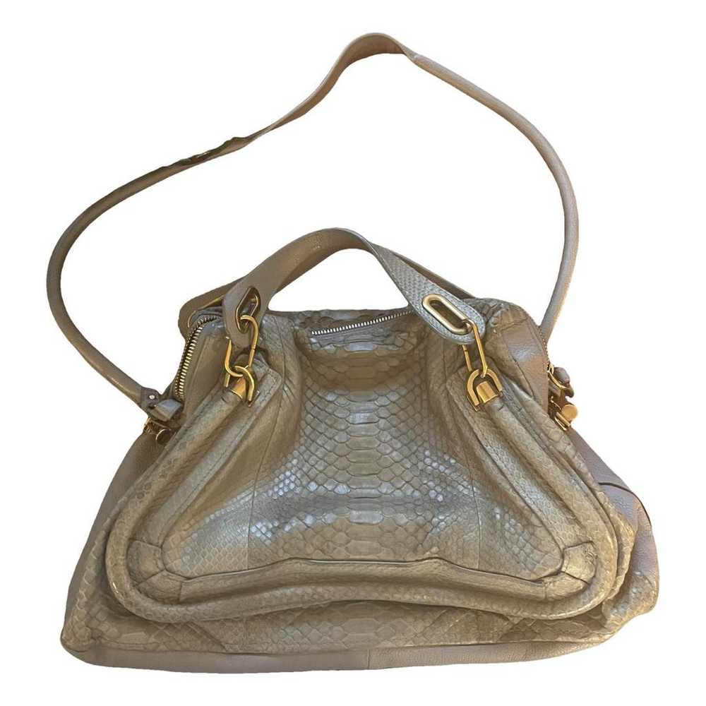 Chloé Paraty python handbag - image 1