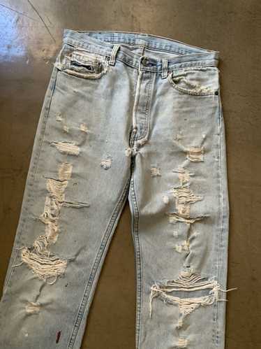 Levi's × Vintage Distressed Denim