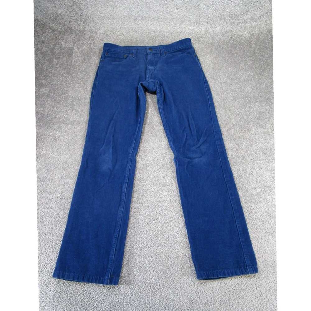 Levi's Mens Slim Fit Blue Corduroy Trousers 31X29… - image 1