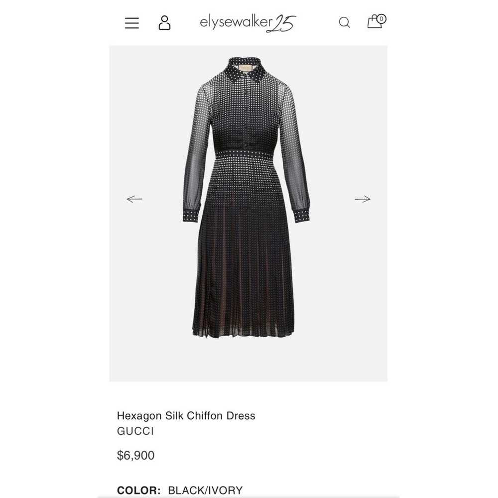 Gucci Silk mid-length dress - image 7