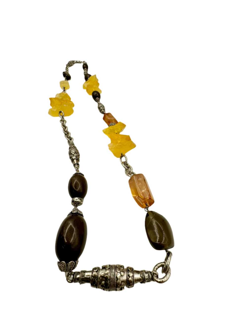 Dolce & Gabbana Long Raw Stone Necklace Y2K - image 4