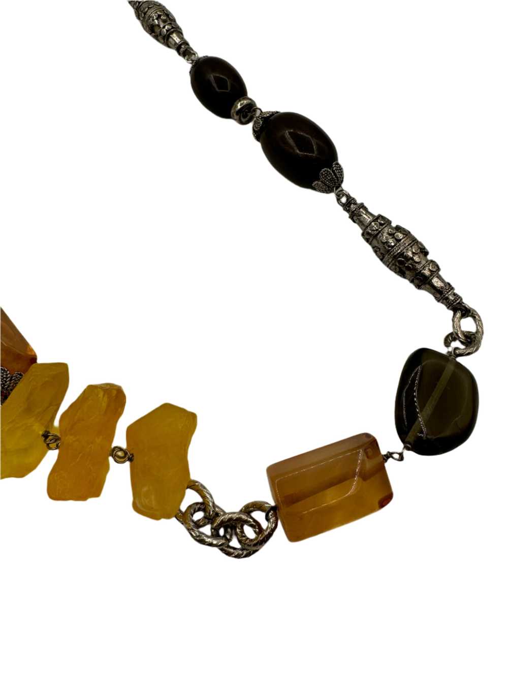 Dolce & Gabbana Long Raw Stone Necklace Y2K - image 5