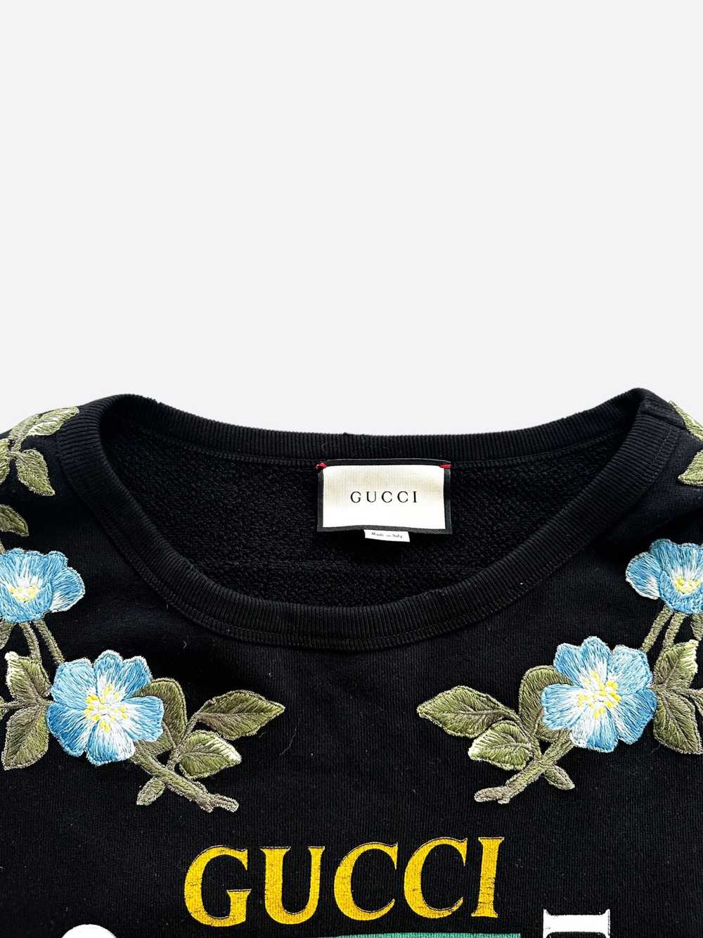 Gucci Gucci Black Bootleg Logo Embroidered Sweater - image 3