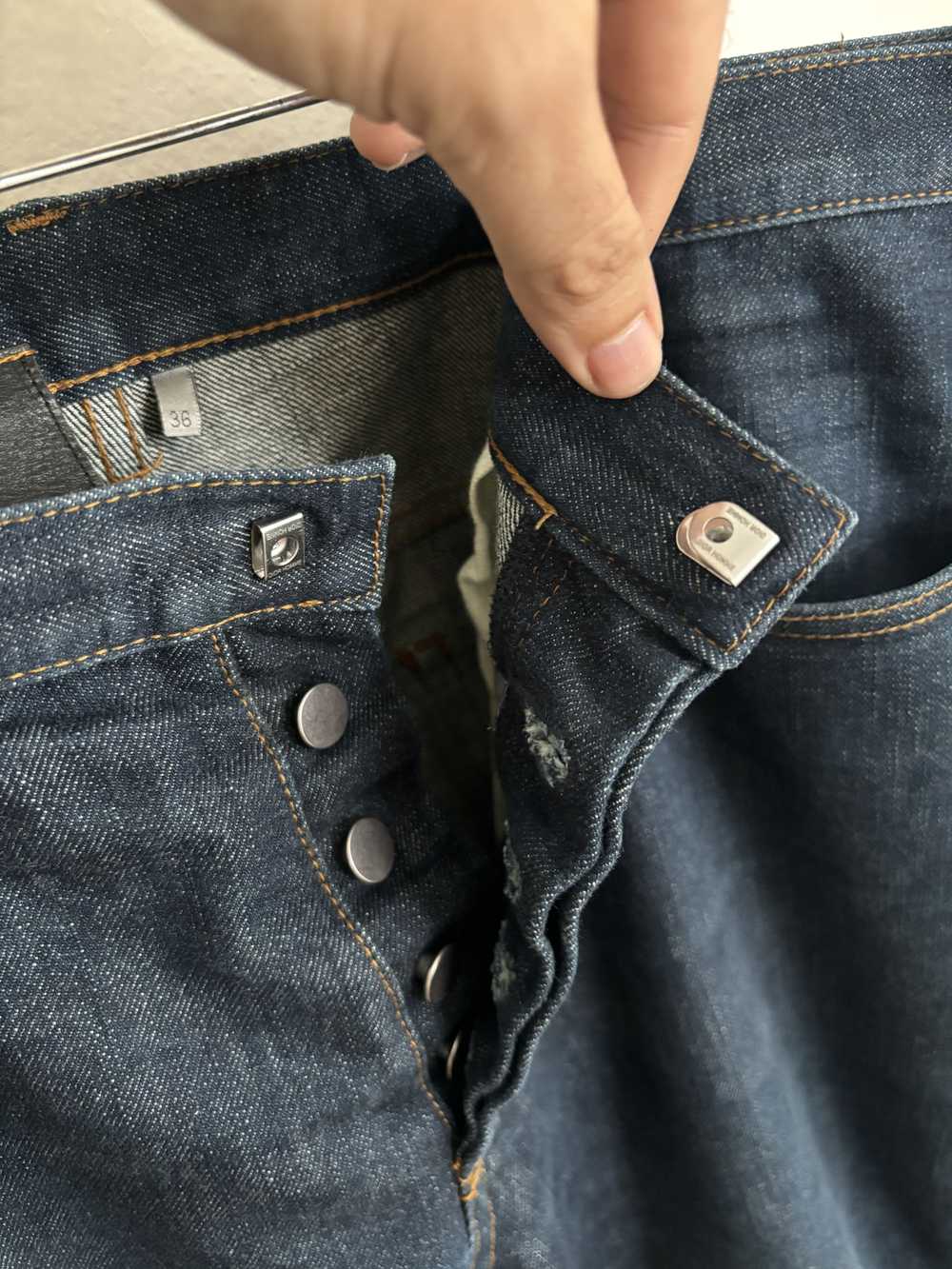 Dior × Hedi Slimane Dior Homme Raw MIJ Jeans - image 4