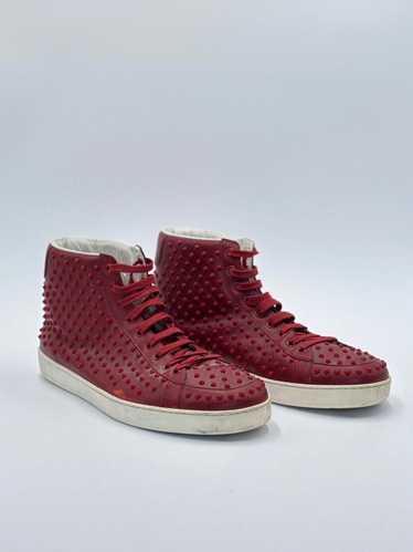 Gucci GUCCI Brooklyn Leather Studded High Top Red 