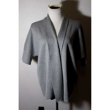 Vintage Chic Gray Rayon Blend Cardigan Wrap Sweat… - image 1