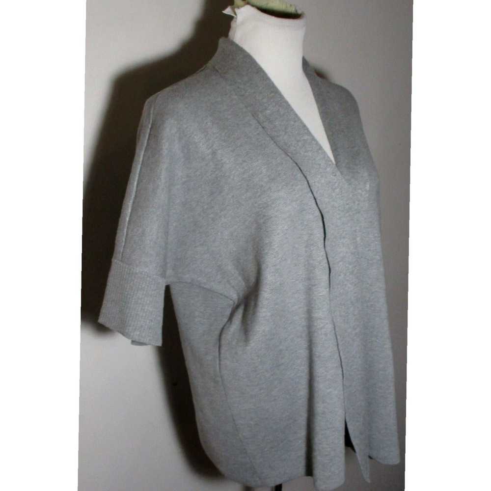 Vintage Chic Gray Rayon Blend Cardigan Wrap Sweat… - image 3