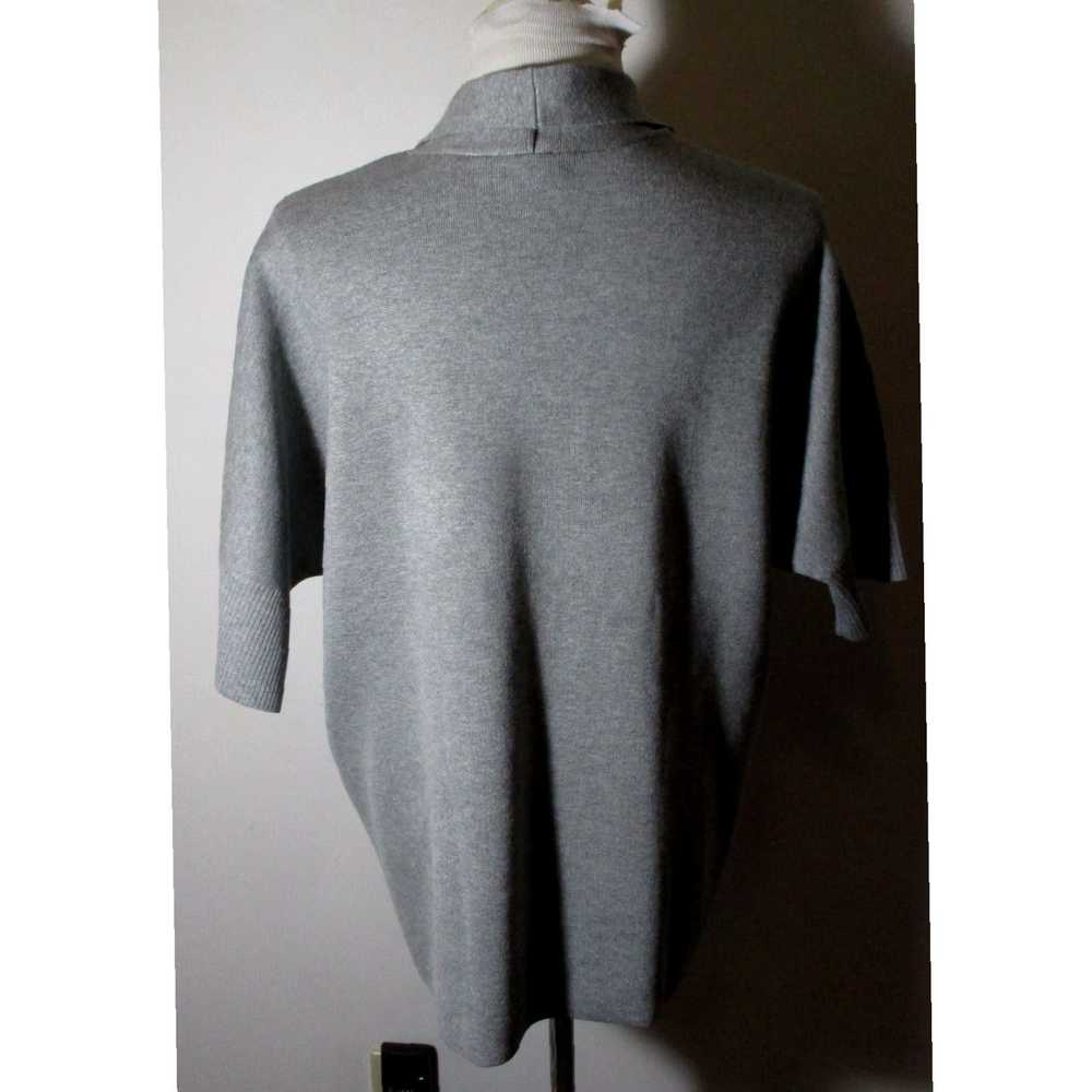 Vintage Chic Gray Rayon Blend Cardigan Wrap Sweat… - image 5