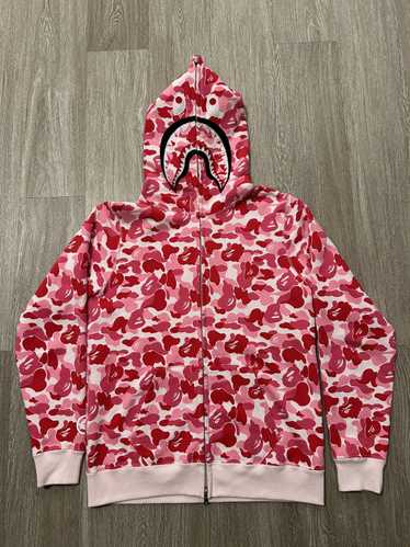 Bape Pink ABC Camo Bape hoodie - image 1