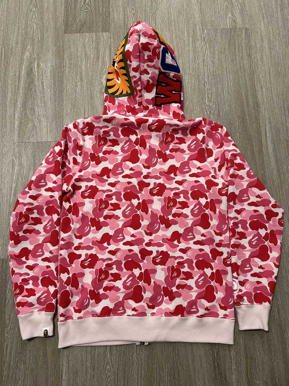 Bape Pink ABC Camo Bape hoodie - image 2