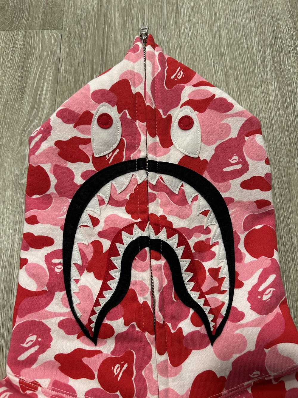 Bape Pink ABC Camo Bape hoodie - image 3