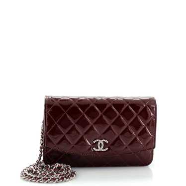 CHANEL Brilliant Wallet on Chain Quilted Patent